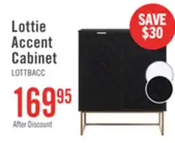 The Brick Lottie 28.5 2-Door Accent Cabinet - Glossy Black offer
