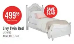 The Brick Livy Panel Bed for Kids, White, Vegan Leather - Twin Size offer