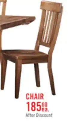 The Brick Cedar Dining Chair, Pine Wood, Slat Back - Brown offer