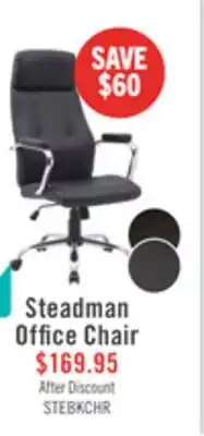 The Brick Steadman 24.4 Office Chair - Black offer