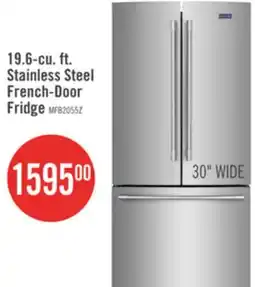 The Brick Maytag 30 19.6 Cu. Ft. French-Door Refrigerator - Fingerprint Resistant Stainless Steel - MFB2055FRZ offer
