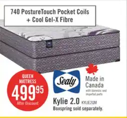 The Brick Sealy Essential Collection Kylie 2.0 Tight Top Medium Queen Mattress offer