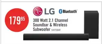 The Brick LG 2.1 CH Bluetooth Dolby Digital Soundbar with Wireless Subwoofer (S40T.DCANLLK) offer