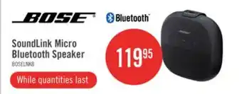 The Brick Bose SoundLink Micro Bluetooth Speaker (783342-0100) - Black offer