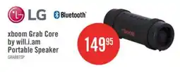 The Brick LG xboom Grab Core by will.i.am IP67 Water Resistant Portable Speaker (GRAB.ACANLBK) offer