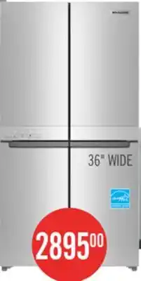 The Brick KitchenAid 36 19.4 Cu. Ft. French-Door Refrigerator - Stainless Steel - KRQC506MPS offer