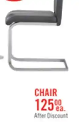 The Brick Jaye Dining Chair with Vegan-Leather Fabric, Metal - Grey offer