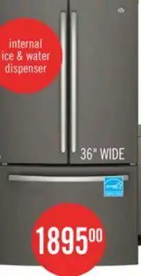 The Brick GE 36 27 Cu. Ft. French-Door Refrigerator - Slate - GNE27JMMES offer