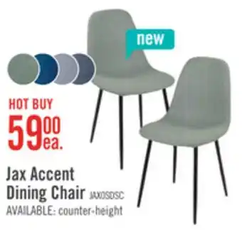 The Brick Jax Dining Chair with Polyester Fabric, Metal - Green offer