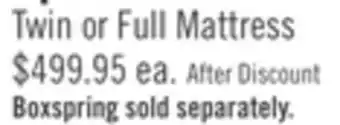 The Brick Springwall Spa 8 Firm Smooth Top Twin Mattress in a Box offer