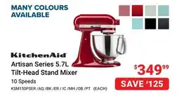 Visions Electronics KitchenAid Artisan Series 5.7L Tilt-Head Stand Mixer offer