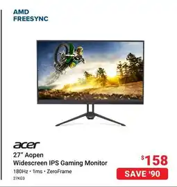 Visions Electronics Acer 27 Aopen Widescreen IPS Gaming Monitor offer