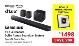 Visions Electronics Samsung 11.1.4-Channel Dolby Atmos Soundbar System offer