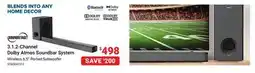 Visions Electronics Soundstage 3.1.2-Channel Dolby Atmos Soundbar System offer
