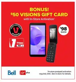 Visions Electronics BONUS! $50 VISIONS GIFT CARD offer