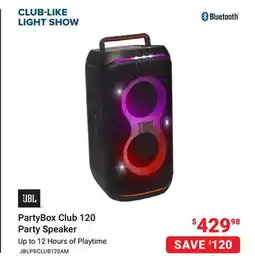 Visions Electronics JBL PartyBox Club 120 Party Speaker offer