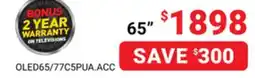 Visions Electronics LG 65 NATIVE 120Hz PANEL C5PUA 4K Smart TV offer