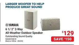 Visions Electronics YAMAHA 6 1/ 2 2-Way All-Weather Outdoor Speaker offer