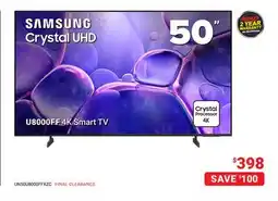 Visions Electronics Samsung 50 U8000FF 4K Smart TV offer