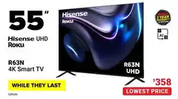 Visions Electronics Hisense 55 R63N 4K Smart TV offer