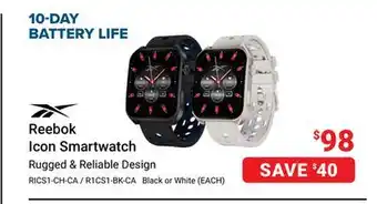 Visions Electronics Reebok Icon Smartwatch offer