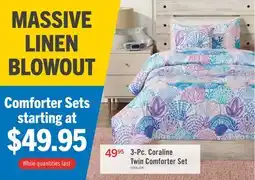 The Brick 3-Pc. Coraline Twin Comforter Set offer