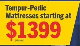 The Brick Tempur-Pedic TEMPUR Support Firm Twin Mattress offer