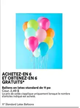 Michaels Ballons en latex standard de 11 po offer