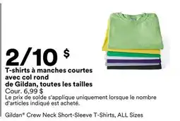 Michaels T-shirts à manches courtes avec col rond de Gildan, toutes les tailles offer