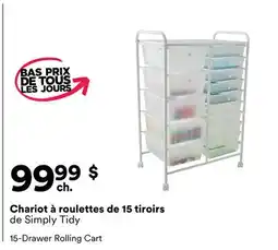 Michaels Chariot à roulettes de 15 tiroirs de Simply Tidy offer