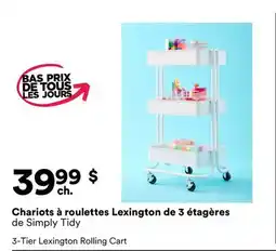 Michaels Chariots à roulettes Lexington de 3 étagères de Simply Tidy offer