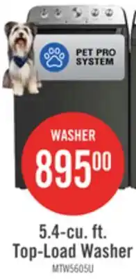 The Brick Maytag 5.4-cu. ft. Top-Load Washer offer