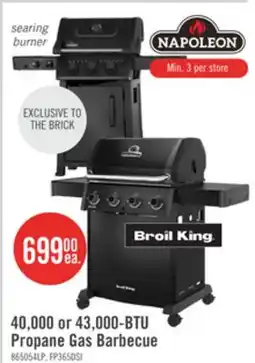 The Brick NAPOLEON 40,000 or 43,000-BTU Propane Gas Barbecue offer