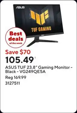 Staples ASUS TUF 23.8 Gaming Monitor - Black - VG249QE5A offer