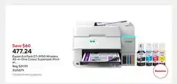 Staples Epson EcoTank ET-3950 Wireless All-in-One Colour Supertank Printer ñ White offer