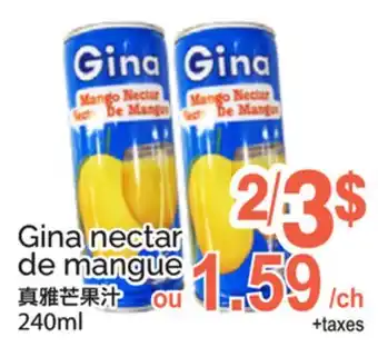 T&T Supermarket GINA NECTAR DE MANGUE offer