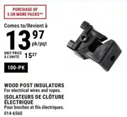 BMR Wood post insulators offer