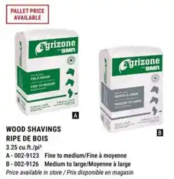 BMR Wood shavings ripe de bois offer