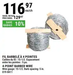 BMR 4-point barbed wire offer