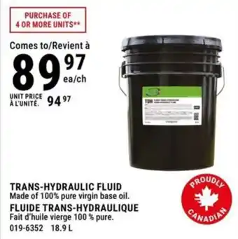 BMR Trans-hydraulic fluid offer