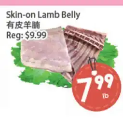 Fresh Palace Supermarket Skin-on Lamb Belly offer