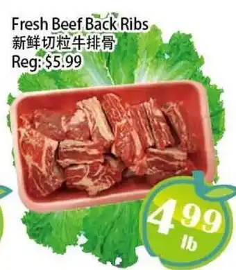 Food Depot Supermarket Fresh Beef Back Ribs offer