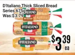 Nations Fresh Foods D'Italiano Thick Sliced Bread Series offer