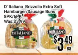 Nations Fresh Foods D' Italiano Brizzolio Extra Soft Hamburger/Sausage Buns offer