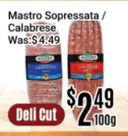 Nations Fresh Foods Mastro Sopressata / Calabrese offer