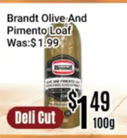 Nations Fresh Foods Brandt Olive And Pimento Loaf offer