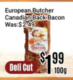Nations Fresh Foods European Butcher Canadian Back Bacon offer