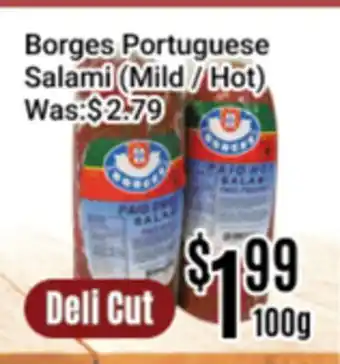 Nations Fresh Foods Borges Portuguese Salami (Mild / Hot) offer