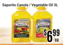 Nations Fresh Foods Saporito Canola / Vegetable Oil offer