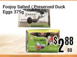 Nations Fresh Foods Foojoy Salted / Preserved Duck Eggs offer